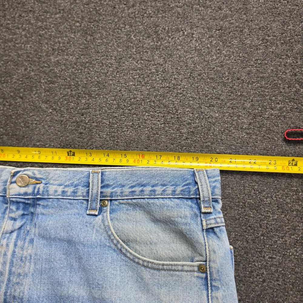 Carhartt Jeans Mens 40x30 Blue Light Wash Denim B18 STW Workwear Traditional Fit